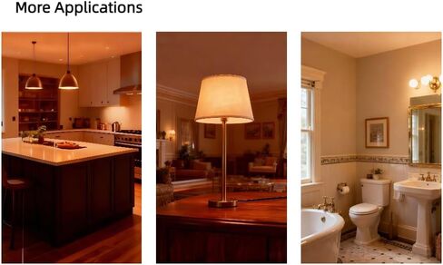 G25 LED Globe Light Bulbs, Dimmable 40W Equivalent CRI 90+, E26 Base, Warm White 2700K, Edison Vanity Light Bulbs for Bedroom, Kitchen, Vanity, Mirror Vintage, Round Clear Glass, 6 Pack in Kuwait