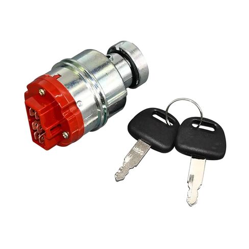 KHR3078 Ignition Switch with 2 Key Compatible with Excavator CX130 CX130B CX130C CX130D CX135SR CX145C CX350B CX350C CX460 in Kuwait