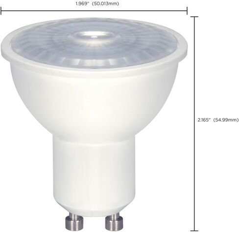Satco Lighting 6.5 Watt LED MR16 Dimmable Light Bulb - 3000K Soft White - GU10 Bi Pin Base - 120 Volt - 40 Degree Beam Angle - Energy Star Certified (6 LED Light Bulbs) in Kuwait
