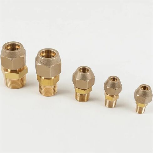 1/8" 1/4" 3/8" 1/2" 3/4" BSPP Male To 6.35-19.05mm Flare Tube 45 Degree SAE-Standard Brass Pipe Fitting Connector For Air Conidi,1l2 BSPP To 9.52mm,BSP To SAE UNF in Kuwait