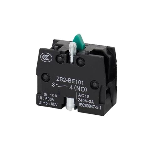 XB2 زر ضغط التبديل كتلة الاتصال ZB2-BE101 ZB2-BE102 مفتوح عادة مغلق عادة اتصال فضي / نحاسي متاح 10A (ZB2-BE101) in Kuwait