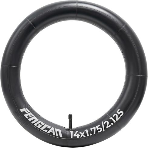 أنبوب دراجة 14x1.75/1.95/2.0/2.10/2.125 AV32mm، أنبوب دراجة بديل 14 بوصة (مفرد)، موثوق 14 × 1.75-2.125 أنبوب داخلي للدراجة صمام شريدر للمدينة/الطرق/الأطفال/سيناريوهات ركوب الدراجات الجبلية in Kuwait