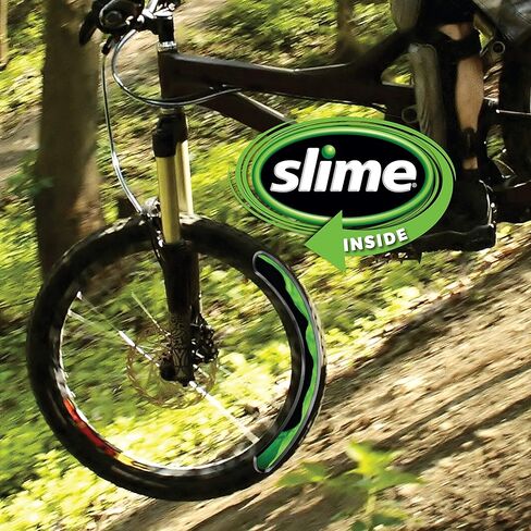 Slime 10193 Tire and Tube Sealant Puncture Repair Sealant, 2-in-1, 16oz Bottle & 10003 Bike Tube Puncture Repair Sealant, Prevent and Repair, Suitable for All Bicycles, Non-Toxic, 8oz Bottle in Kuwait