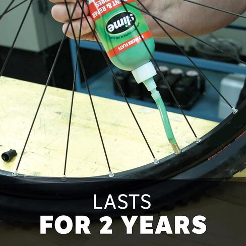 Slime 10193 Tire and Tube Sealant Puncture Repair Sealant, 2-in-1, 16oz Bottle & 10003 Bike Tube Puncture Repair Sealant, Prevent and Repair, Suitable for All Bicycles, Non-Toxic, 8oz Bottle in Kuwait
