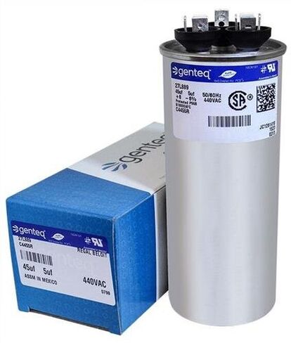 Carrier HC98KA046-45 + 5 uf MFD 440 Volt VAC Genteq Replacement Round Dual Run Capacitor in Kuwait