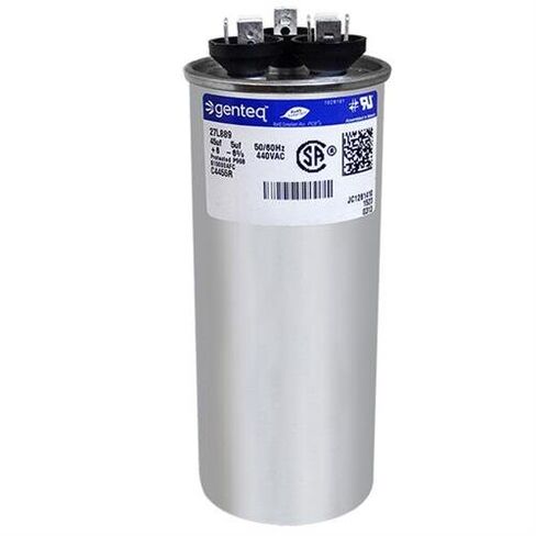 Carrier HC98KA046-45 + 5 uf MFD 440 Volt VAC Genteq Replacement Round Dual Run Capacitor in Kuwait