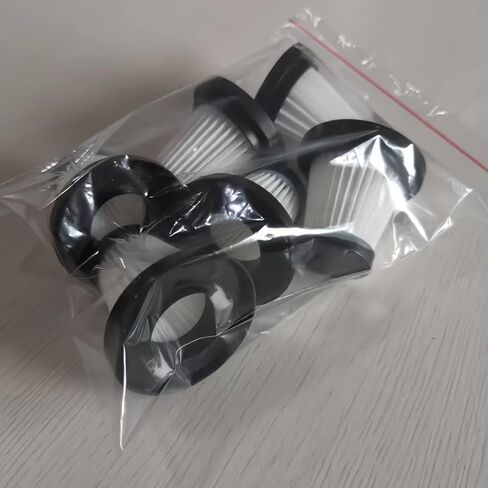 2Pcs Plastic Car Vacuum Cleaner Washable Non-Woven Filter Replacement Kit Compatible with YG-516 YG-518 YG-519 CZ-791 CM-801 Handheld Vacuums Reusable Filters, Black + White in Kuwait