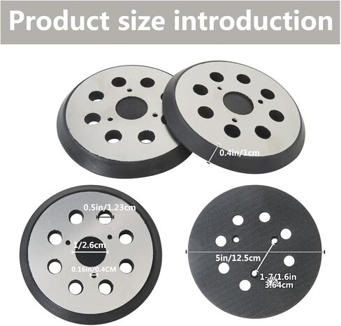 5" 8-Hole Hook and Loop Orbital Sanding Replacement Pads Compatible for HITACHI SV13YB 5" R.0.Sander, 2-Pack in Kuwait