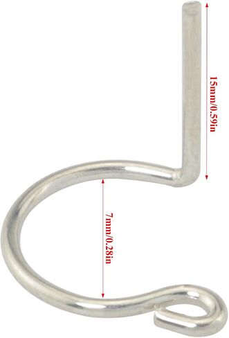 10PCS Ball Joint Spring Clip Connector Circlip Hinge Clip for M8 Rod End Bearing 6.46x4.57x0.31 Inches in Kuwait