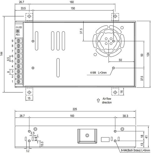 LRS-600W تحويل التيار الكهربائي 5V 12V 24V 36V 48V لآلة الحفر باستخدام الحاسب الآلي جهاز التوجيه (48V) in Kuwait