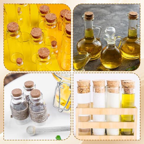 36 PCS Natural Cork Stoppers for Glass Bottles, Small Cork Plugs with 6 Sizes, Soft Wood Tapered Corks for Crafts Salt Pepper Wine Bottles Laboratory DIY Projects, Airtight Sealing in Kuwait