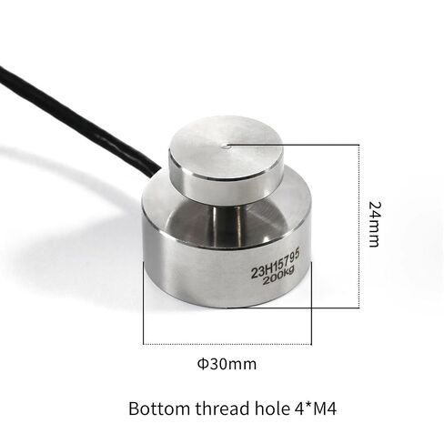 Load Cell Impact Force Weight Sensor HX711 AD Module Electronic Scale 100KG 200KG 500KG 1T 1Pcs(Range 0-200KG) in Kuwait