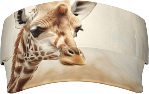 Animal Giraffe Print1 Print Sports Sun Visor Hats Adjustable Running Golf Tennis Sun Cap for Women Men Black in Saudi Arabia