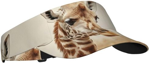 Animal Giraffe Print1 Print Sports Sun Visor Hats Adjustable Running Golf Tennis Sun Cap for Women Men Black in Saudi Arabia