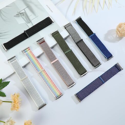 أحزمة ساعة من النايلون متوافقة مع ساعة Huawei Watch Fit 4/Fit 4 Pro/Fit 3، 2 حزمة من حزام المعصم الرياضي الناعم القابل للتعديل لساعة Huawei Watch Fit 4/4 Pro /3 Women Men in Kuwait