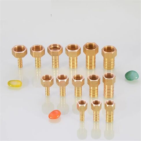 PC PCF PL PLF connector 10mm hose connector hose tail thread 1/8 1/4 3/8 1/2 Brass Pipe Fitting(PLF,10MM BARB_1/2") in Kuwait