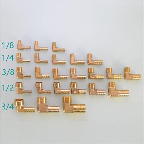 PC PCF PL PLF connector 10mm hose connector hose tail thread 1/8 1/4 3/8 1/2 Brass Pipe Fitting(PLF,10MM BARB_1/2") in Kuwait