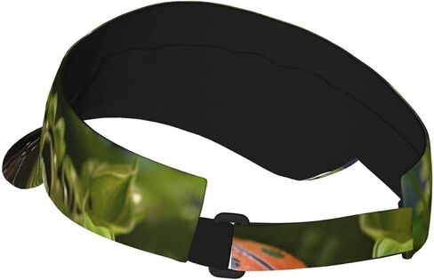 Beautiful Ladybug2 Print Sports Sun Visor Hats Adjustable Running Golf Tennis Sun Cap for Women Men Black in Saudi Arabia