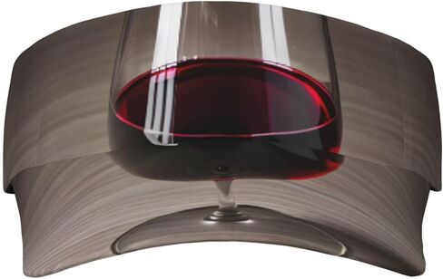 Wine Bottle Glass Print Sports Sun Visor Hats Adjustable Running Golf Tennis Sun Cap for Women Men in Saudi Arabia