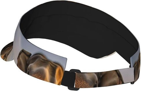 Asian Elephant Print Sports Sun Visor Hats Adjustable Running Golf Tennis Sun Cap for Women Men Black in Saudi Arabia