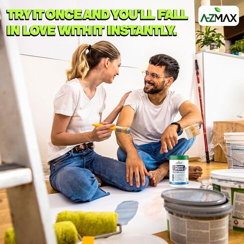 مناديل تنظيف متعددة الأسطح من A-Z Max، 77 مناديل تنظيف كبيرة جدًا مقاس 12 × 9 بوصة شديدة التحمل يمكن التخلص منها لمرآب السيارات المنزلي، مناديل مغلفة بشكل فردي، عبوتان in Kuwait