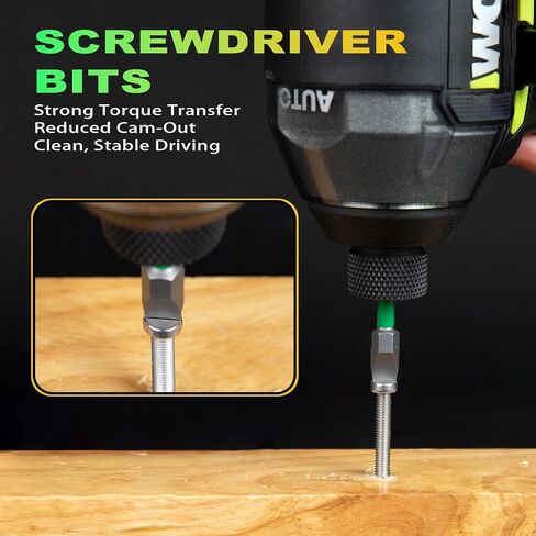 SL10 Flat Head Screwdriver Bits,2-Inch Heavy-Duty Slotted Bits,S2 Steel Magnetic mpact Driver Bit,1/4" Hex Shank for Decking, Framing, Heavy Construction & Furniture – 10 Pack in Kuwait