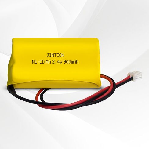 JINTION 2.4V 900mAh Ni-Cd استبدال البطارية لـ Exitronix 10010034 Interstate NIC1394 BEL-179 Custom-179 6200RP EBE-179 أضواء خروج الطوارئ، 2 حزمة in Kuwait