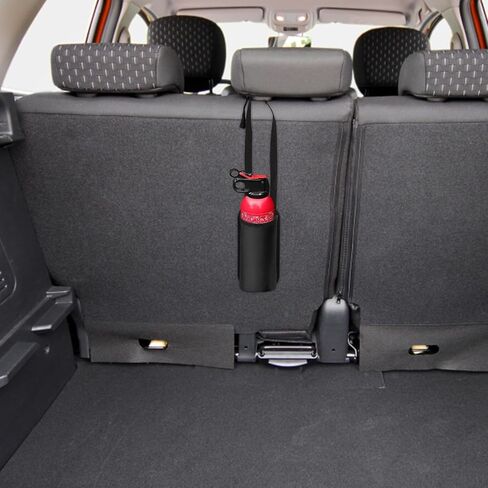Car Seatback Bottle Bag, Car Pocket Seatback Bag Holder for Fire Extinguisher - Portable Water Cup Storage, Car Fire Extinguisher Mount Holder for Umbrellas, Cell Phones, Beverages in Kuwait