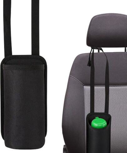 Car Seatback Bottle Bag, Car Pocket Seatback Bag Holder for Fire Extinguisher - Portable Water Cup Storage, Car Fire Extinguisher Mount Holder for Umbrellas, Cell Phones, Beverages in Kuwait