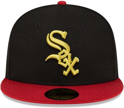 قبعة شيكاغو وايت سوكس 59FIFTY Cooperstown 1983 All-Star Game Gold Patch من New Era، قبعة مناسبة in Kuwait