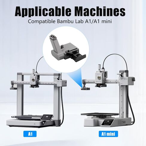 ممسحة التطهير وموزع النفايات متوافق مع طابعات Bambu Lab A1/A1 Mini ثلاثية الأبعاد، مكون التنظيف التلقائي للفوهة، جامع مواد النفايات in Kuwait