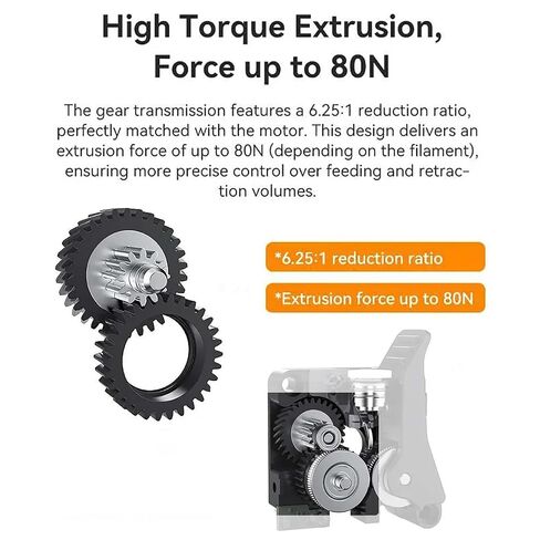 مجموعة Creality K2 Plus Extruder Kit، ترقية المحرك المباشر ثنائي التروس مع مستشعر كسر الفتيل، نسبة عالية 6.25:1، متوافقة مع طابعة K2 Plus، K2، K2 Pro ثلاثية الأبعاد in Saudi Arabia
