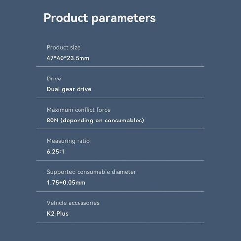 مجموعة Creality K2 Plus Extruder Kit، ترقية المحرك المباشر ثنائي التروس مع مستشعر كسر الفتيل، نسبة عالية 6.25:1، متوافقة مع طابعة K2 Plus، K2، K2 Pro ثلاثية الأبعاد in Saudi Arabia