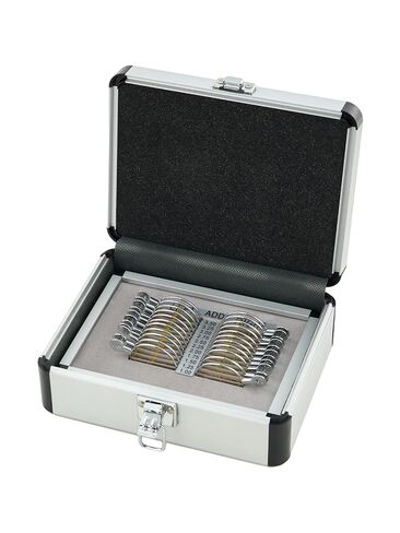 22Pcs Progressive Multifocal Trial Lens Set - Aluminum Case Lens Test kit ADD 1.00-3.50 for Vision Testing in Kuwait
