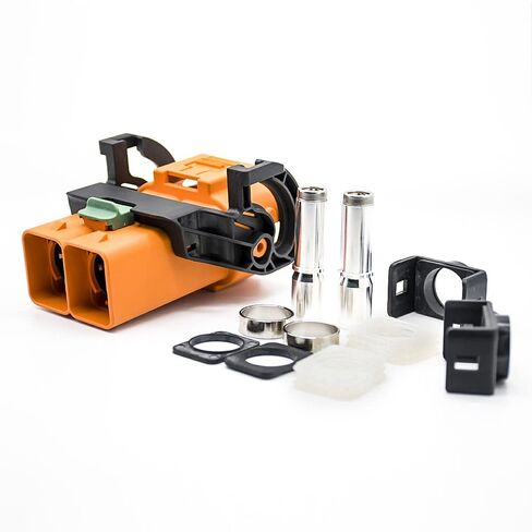2Pin 200A HVIL Plug موصل تعشيق عالي الجهد 8 مم غلاف بلاستيكي مستقيم in Kuwait