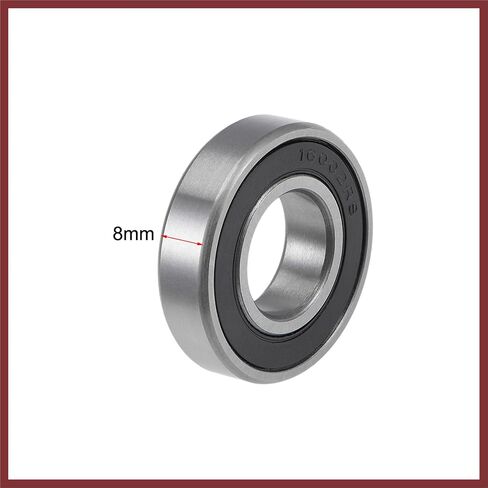 16002-2RS Deep Groove Ball Bearings 15mm Inner Dia 32mm OD 8mm Bore Double Sealed Chrome Steel Z2 5pcs Replace Parts in Kuwait