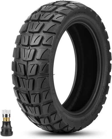 إطار سكوتر 10x2.75-6.5 للطرق الوعرة متوافق مع Kukirin G2 Master | 10 بوصة 70/65-6.5 إطار سكوتر كهربائي بديل بدون أنبوب، مقاومة عالية للتآكل ومتانة ومضادة قوية للانزلاق، قطعة واحدة in Kuwait