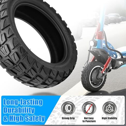 إطار سكوتر 10x2.75-6.5 للطرق الوعرة متوافق مع Kukirin G2 Master | 10 بوصة 70/65-6.5 إطار سكوتر كهربائي بديل بدون أنبوب، مقاومة عالية للتآكل ومتانة ومضادة قوية للانزلاق، قطعة واحدة in Kuwait