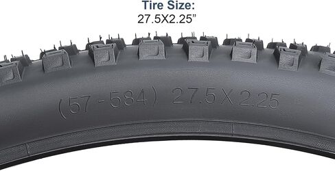 إطارات دراجة جبلية YUNSCM 27.5 مقاس 27.5x2.25/57-584 خفيفة الوزن - نايلون 60TPI، مقاومة للثقب، متوافقة مع MTB 27.5 x 2.25 حصى، الطرق الوعرة، هجينة، إطارات دراجات هوائية - قطعتان (Y-1657) in Kuwait