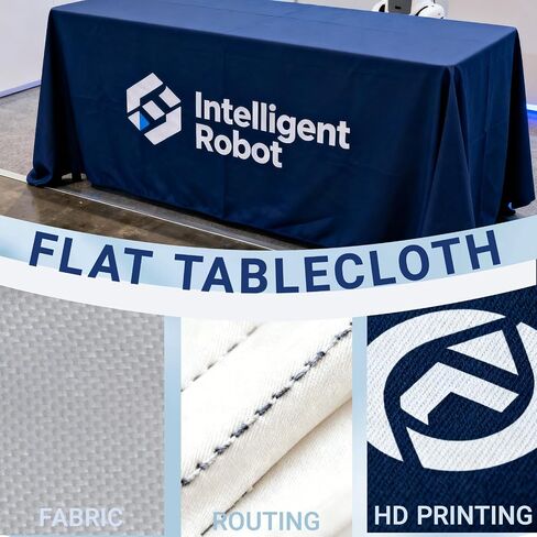Customized Table Cloth with Logo Image Personalized Tablecloth for Trade Shows, Companies, Schools, Associations, Churches, Welfare Organizations other Events (Stretch Tablecloth, 4FT Open Back) in Kuwait