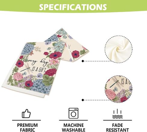 Summer Vintage Floral Table Runner Dragonflies Burlap Table Runners, Spring Retro Hydrangeas Seasonal Coffee Table Center Decor for Home Kitchen Dining Party Indoor Outdoor 13x36 Inch in Kuwait