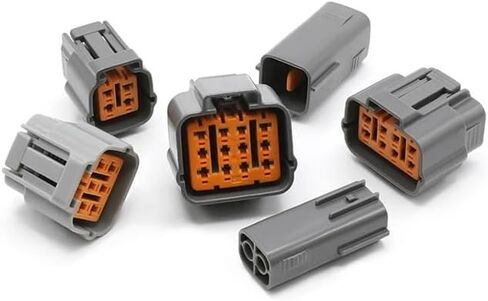 5/10/100 Sets 6195-0003 Type 2Pautomotive Waterproof Connector Fog lamp Plug Male Female Terminal 100(16p (Male Female),10 Sets) in Kuwait