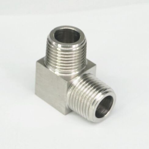 1/2 "NPT ذكر الكوع تركيب الأنابيب 304 الفولاذ المقاوم للصدأ المياه الغاز النفط المناسب in Kuwait