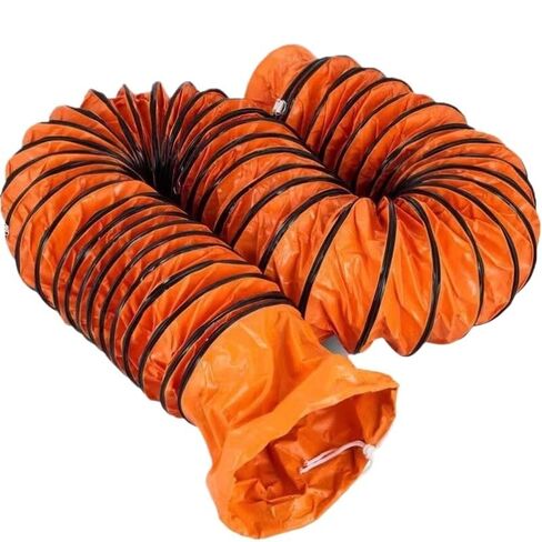 Flexible PVC Duct Hose 6" to 40" - Adjustable Portable Ventilation Ducting with Steel Wire for Factories, Basements(L3.0mx200mm) in Kuwait