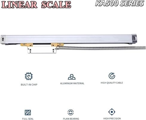 KA5001um： 70 120 170 220 270 320 370 420mm Slim DRO Linear Scale 18x20mm Thin Small Lathe Linear Encoder Grating Ruler Sensor，1um 370mm in Kuwait