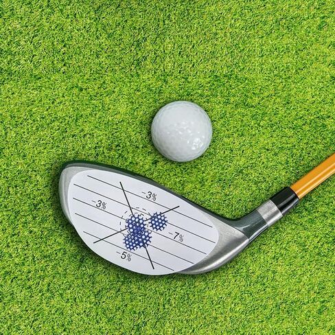 8-Pack Golf Club Impact Stickers, Swing Training Marking Decals for Driver/Irons, Ball Strike Position Feedback (White) in Kuwait