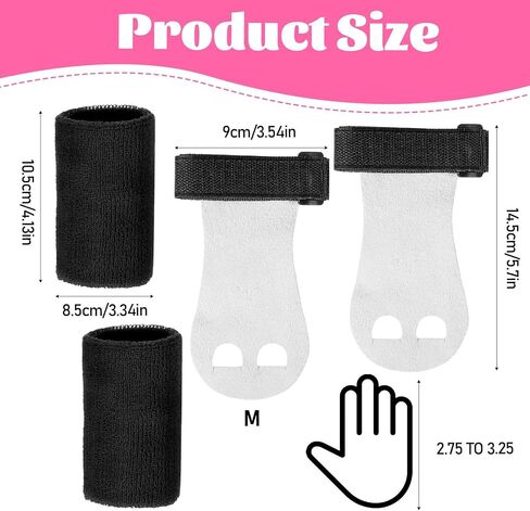 2 Pcs Gymnastics Hand Grips, Non Slip Leather Palm Grips for Gymnastics Bars with Adjustable Wristbands, Protection & Wrist Support for Workout, Training in Kuwait