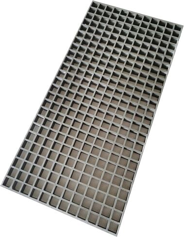 39.4"*19" Gray Fiberglass FRP Grating Non-Slip Grille FRP Grille Auto Repair Thickness 1.5" 0.5 Tons Bearing Capacity Gray in Kuwait