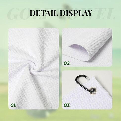 Puerto Rico Flag Golf Towel with Carabiner Clip Golf Gift for Men Waffle Pattern Cooling Towels in Kuwait