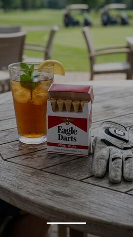 Eagle Darts Premium Bamboo Golf Tees, 10-Count, 3.25" (83mm) Driver Length – Funny Cigarette Pack Style Packaging – Novelty Golf Gift for Men, Dad, Husband – Cool Golf Accessories & Gag Gifts in Kuwait